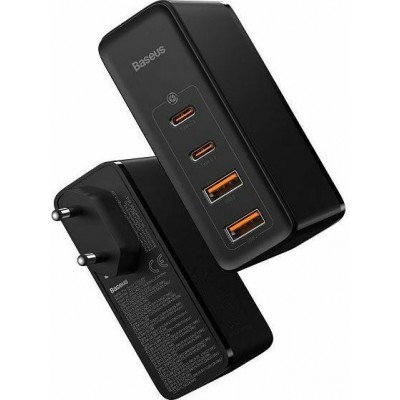 Baseus GaN2 Pro Φορτιστής 100W 2x USB + 2x USB-C Black